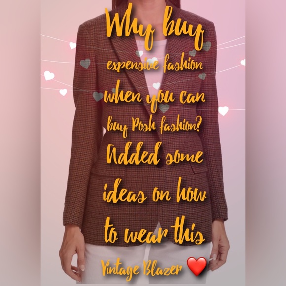 Vintage Blazer for Sale Size 8 feels like a medium large fit. - Picture 5 of 6